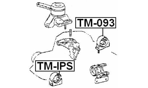 Опора (подушка) двигателя Febest, арт. TM-093