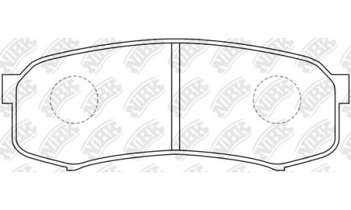 Колодки тормозные дисковые NiBK, комплект на ось (4 шт), арт. PN1243