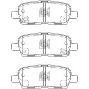 Колодки тормозные дисковые Kashiyama, задние, комплект на ось (4 шт), арт. D1286MH