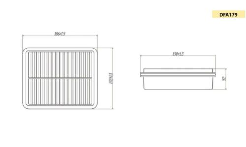 Фильтр воздушный Double Force A-179, арт. DFA179