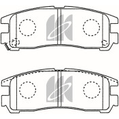 Колодки тормозные дисковые Kashiyama, задние, комплект на ось (4 шт), арт. D6024M