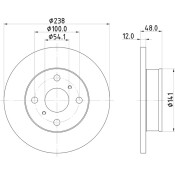 Диск тормозной Nisshinbo, арт. ND1064K