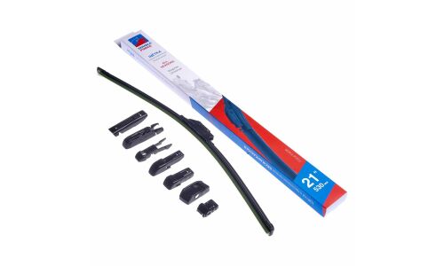 Щетка стеклоочистителя Double Force 530мм (21") бескаркасная, всесезонная, 7 переходников, 1 шт, арт. DFF21