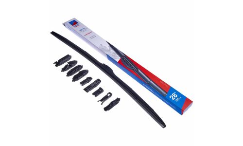 Щетка стеклоочистителя Double Force 700мм (28") гибридная, всесезонная, 10 переходников, 1 шт, арт. DFHY28