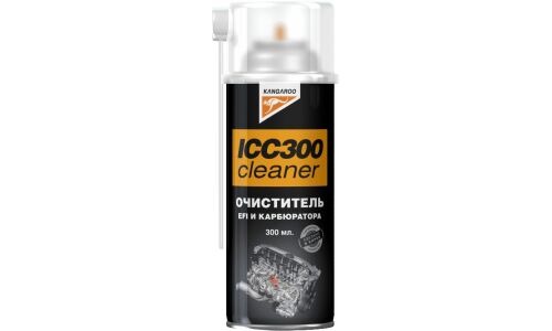 Очиститель EFI и карбюратора Kangaroo ICC300 Cleaner, стабилизирует холостой ход, нормализует мощность и расход топлива, аэрозоль 300мл, арт. 355043