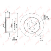 Диск тормозной LYNXauto, арт. BN-1116
