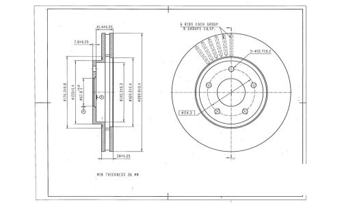 Диск тормозной Avantech, арт. BR3050S