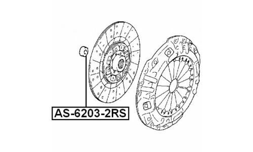 Подшипник генератора Febest, арт. AS-6203-2RS