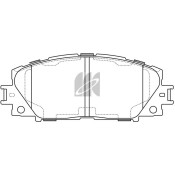 Колодки тормозные дисковые Kashiyama, передние, комплект на ось (4 шт), арт. D2252H
