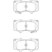 Колодки тормозные дисковые Kashiyama, передние, комплект на ось (4 шт), арт. D2228MH