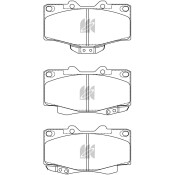 Колодки тормозные дисковые Kashiyama, передние, комплект на ось (4 шт), арт. D2160MH