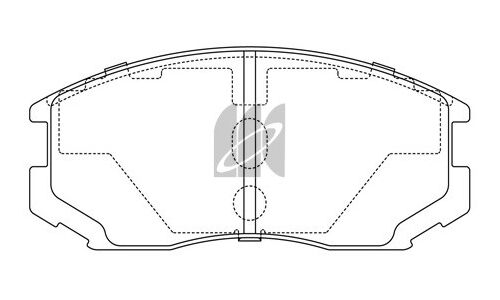 Колодки тормозные дисковые Kashiyama, передние, комплект на ось (4 шт), арт. D6070H