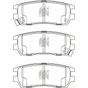 Колодки тормозные дисковые Kashiyama, задние, комплект на ось (4 шт), арт. D6054MH