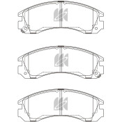 Колодки тормозные дисковые Kashiyama, передние, комплект на ось (4 шт), арт. D6039MH