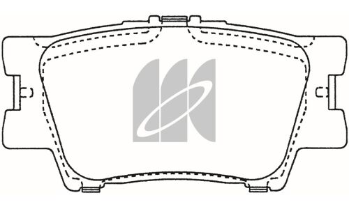 Колодки тормозные дисковые Kashiyama, задние, комплект на ось (4 шт), арт. D2269H