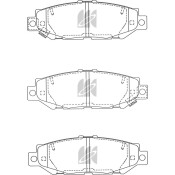 Колодки тормозные дисковые Kashiyama, задние, комплект на ось (4 шт), арт. D2125MH