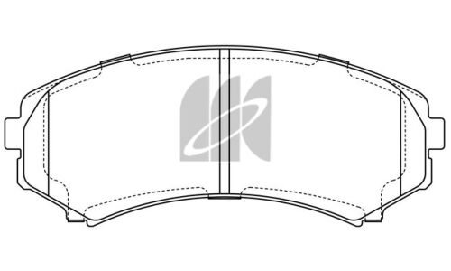 Колодки тормозные дисковые Kashiyama, передние, комплект на ось (4 шт), арт. D6085H