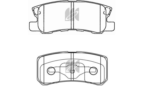Колодки тормозные дисковые Kashiyama, задние, комплект на ось (4 шт), арт. D6106H