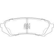 Колодки тормозные дисковые Kashiyama, задние, комплект на ось (4 шт), арт. D2179H
