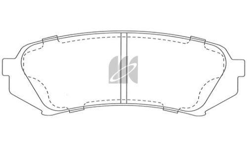 Колодки тормозные дисковые Kashiyama, задние, комплект на ось (4 шт), арт. D2179H