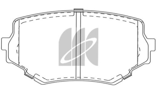 Колодки тормозные дисковые Kashiyama, передние, комплект на ось (4 шт), арт. D9024H