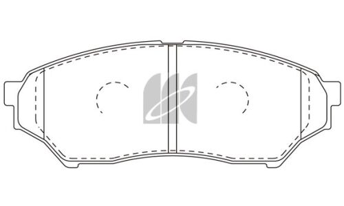 Колодки тормозные дисковые Kashiyama, передние, комплект на ось (4 шт), арт. D6089H