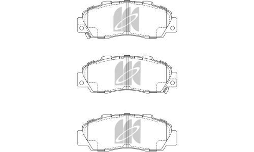 Колодки тормозные дисковые Kashiyama, передние, комплект на ось (4 шт), арт. D5060MH