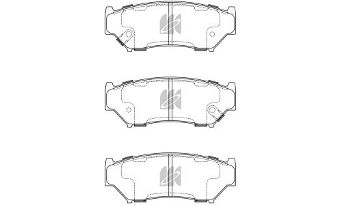 Колодки тормозные дисковые Kashiyama, передние, комплект на ось (4 шт), арт. D9019MH