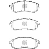 Колодки тормозные дисковые Kashiyama, передние, комплект на ось (4 шт), арт. D1110MH