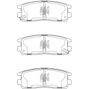 Колодки тормозные дисковые Kashiyama, задние, комплект на ось (4 шт), арт. D4034MH