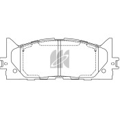 Колодки тормозные дисковые Kashiyama, передние, комплект на ось (4 шт), арт. D2270H