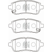 Колодки тормозные дисковые Kashiyama, передние, комплект на ось (4 шт), арт. D0051M