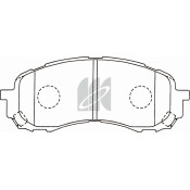 Колодки тормозные дисковые Kashiyama, передние, комплект на ось (4 шт), арт. D7058