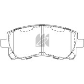 Колодки тормозные дисковые Kashiyama, передние, комплект на ось (4 шт), арт. D7036H