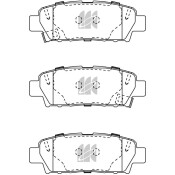 Колодки тормозные дисковые Kashiyama, задние, комплект на ось (4 шт), арт. D2131MH