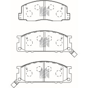 Колодки тормозные дисковые Kashiyama, передние, комплект на ось (4 шт), арт. D2077M
