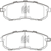 Колодки тормозные дисковые Kashiyama, передние, комплект на ось (4 шт), арт. D1119MH