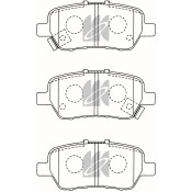 Колодки тормозные дисковые Kashiyama, задние, комплект на ось (4 шт), арт. D5137M