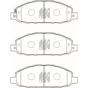 Колодки тормозные дисковые Kashiyama, передние, комплект на ось (4 шт), арт. D1253M