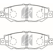 Колодки тормозные дисковые Kashiyama, задние, комплект на ось (4 шт), арт. D2123