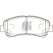 Колодки тормозные дисковые Kashiyama, передние, комплект на ось (4 шт), арт. D1276H