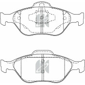 Колодки тормозные дисковые Kashiyama, передние, комплект на ось (4 шт), арт. D3120H