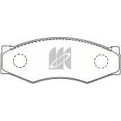 Колодки тормозные дисковые Kashiyama, передние, комплект на ось (4 шт), арт. D1025
