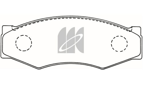 Колодки тормозные дисковые Kashiyama, передние, комплект на ось (4 шт), арт. D1025