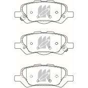 Колодки тормозные дисковые Kashiyama, задние, комплект на ось (4 шт), арт. D2337MH