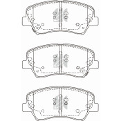 Колодки тормозные дисковые Kashiyama, передние, комплект на ось (4 шт), арт. D11283MH