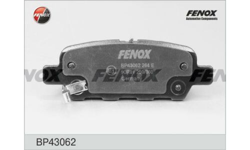 Колодки тормозные дисковые Fenox задние, комплект на ось (4 шт), арт. BP43062