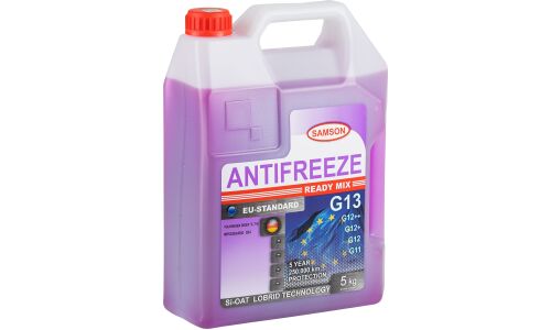 Антифриз Samson Antifreeze EU-Standard, Si-OAT, G13, фиолетовый, -37°C, 5кг, арт. 803481