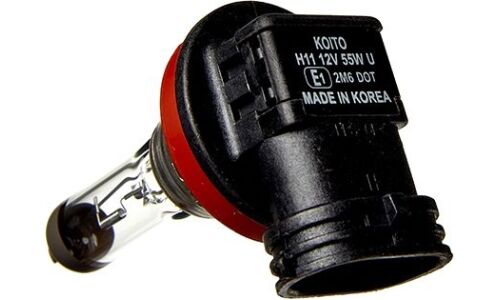 Лампа галогенная Koito Halogen H11 (PGJ19-2, T11), 12В, 55Вт, 3200К, 1 шт, арт. P0110