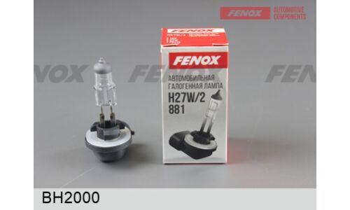 Лампа галогенная Fenox H27W/2 (PGJ13, T9), 12В, 27Вт, 3000К, 1 шт, арт. BH2000